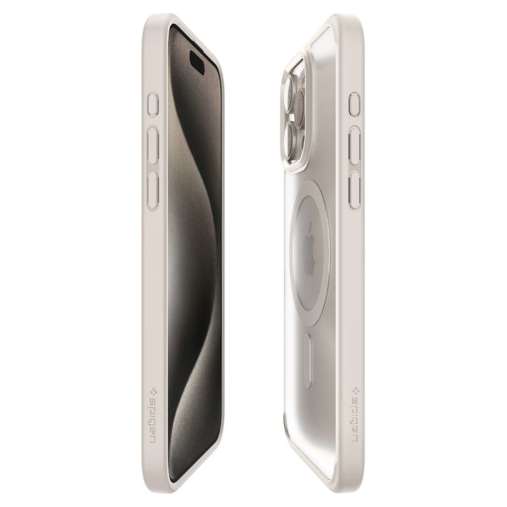 Wholesale Spigen Ultra Hybrid Mag MagSafe Apple iPhone 15 Pro Frost Natural Titanium - SPN3295 - {ean13} - Hurt