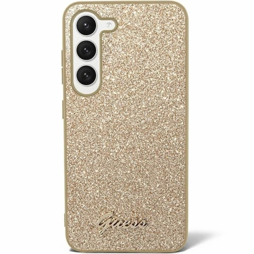 Etui Guess GUHCS24SHGGSHD Samsung Galaxy S24 hardcase Glitter Script złoty/gold