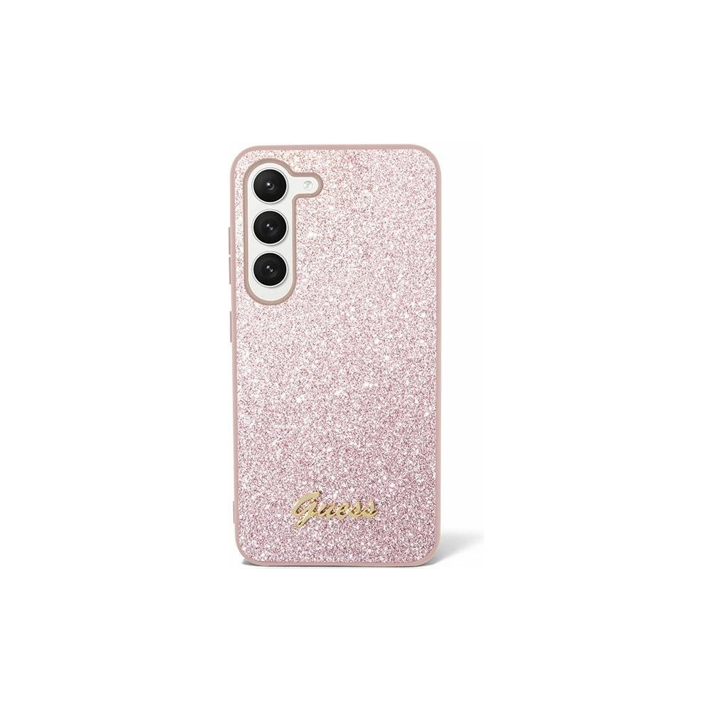 Hurtownia GSM - Etui Guess GUHCS24SHGGSHP Samsung Galaxy S24 kemény tok Glitter Script rózsaszín/pink - GUE3171 - {ean13} - Hurt