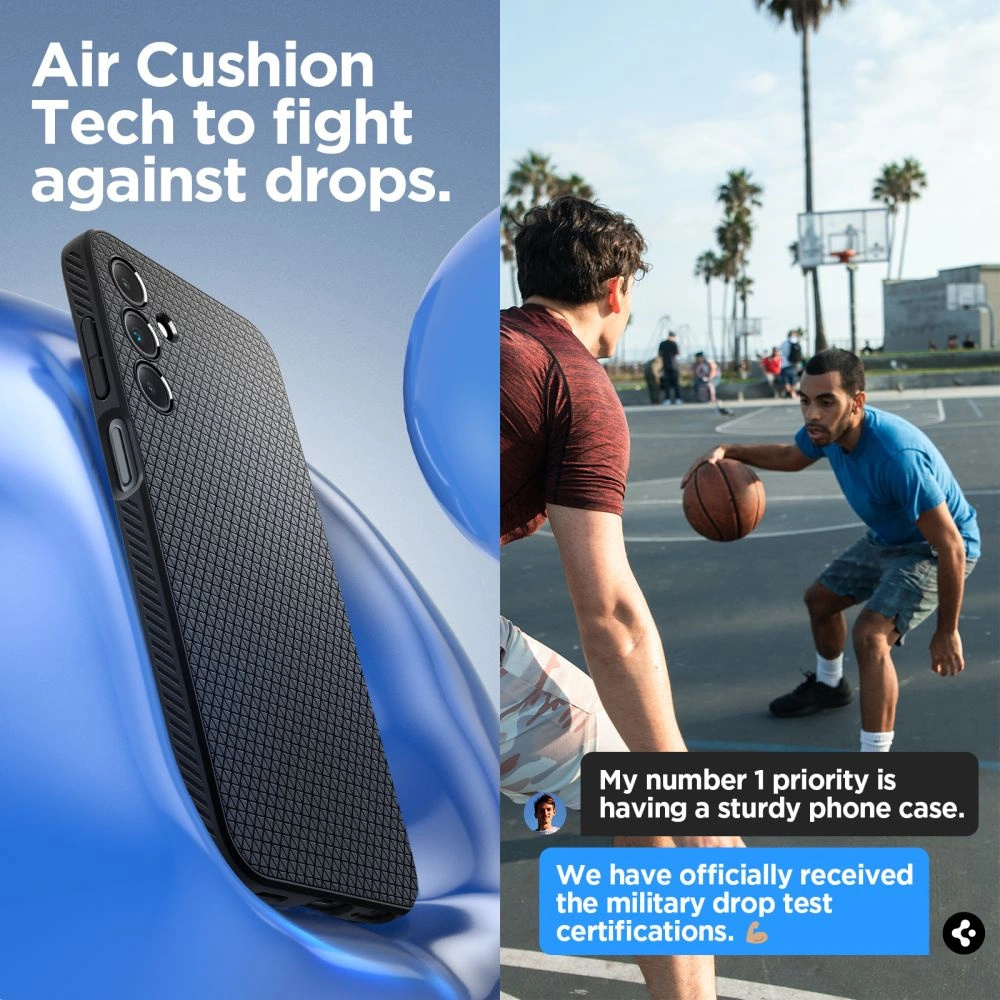 Hurtownia GSM - Etui Spigen Liquid Air Samsung Galaxy A15 4G / 5G Matte Black - SPN3299 - {ean13} - Hurt