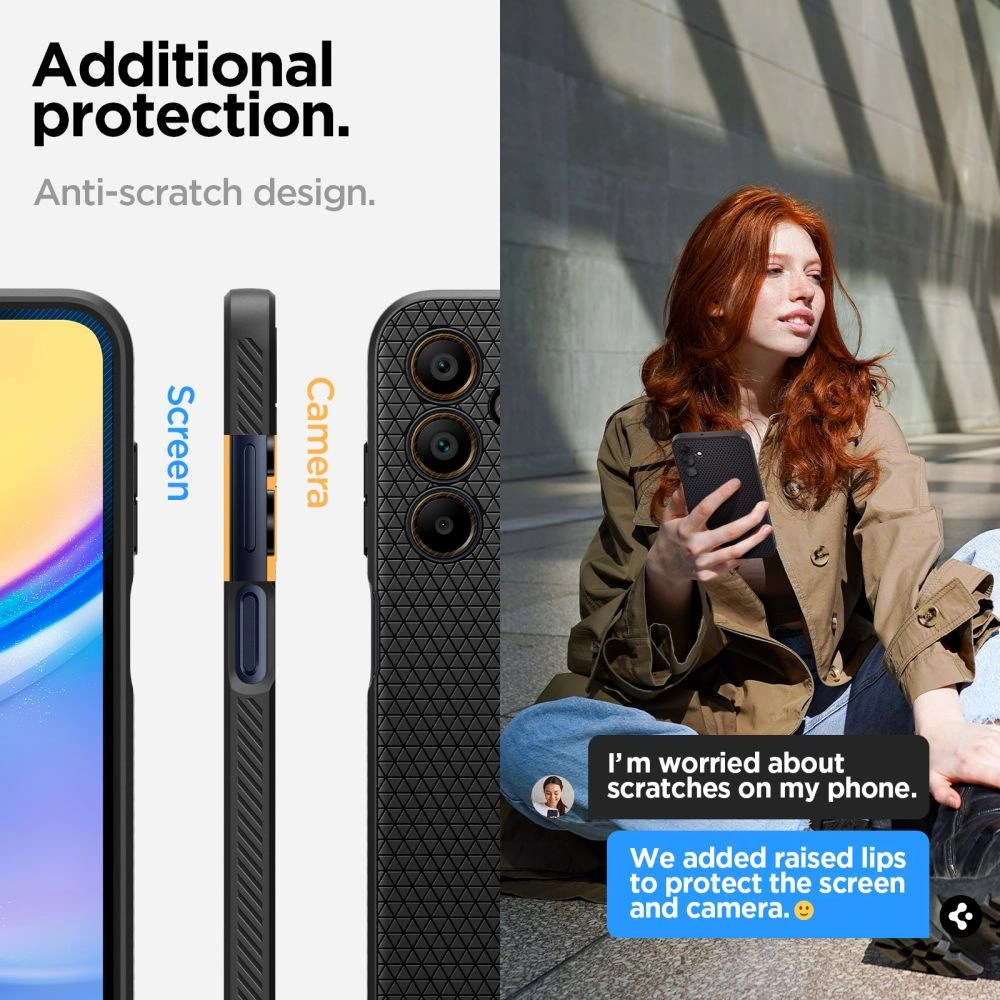 Hurtownia GSM - Etui Spigen Liquid Air Samsung Galaxy A15 4G / 5G matně černé - SPN3299 - {ean13} - Hurt