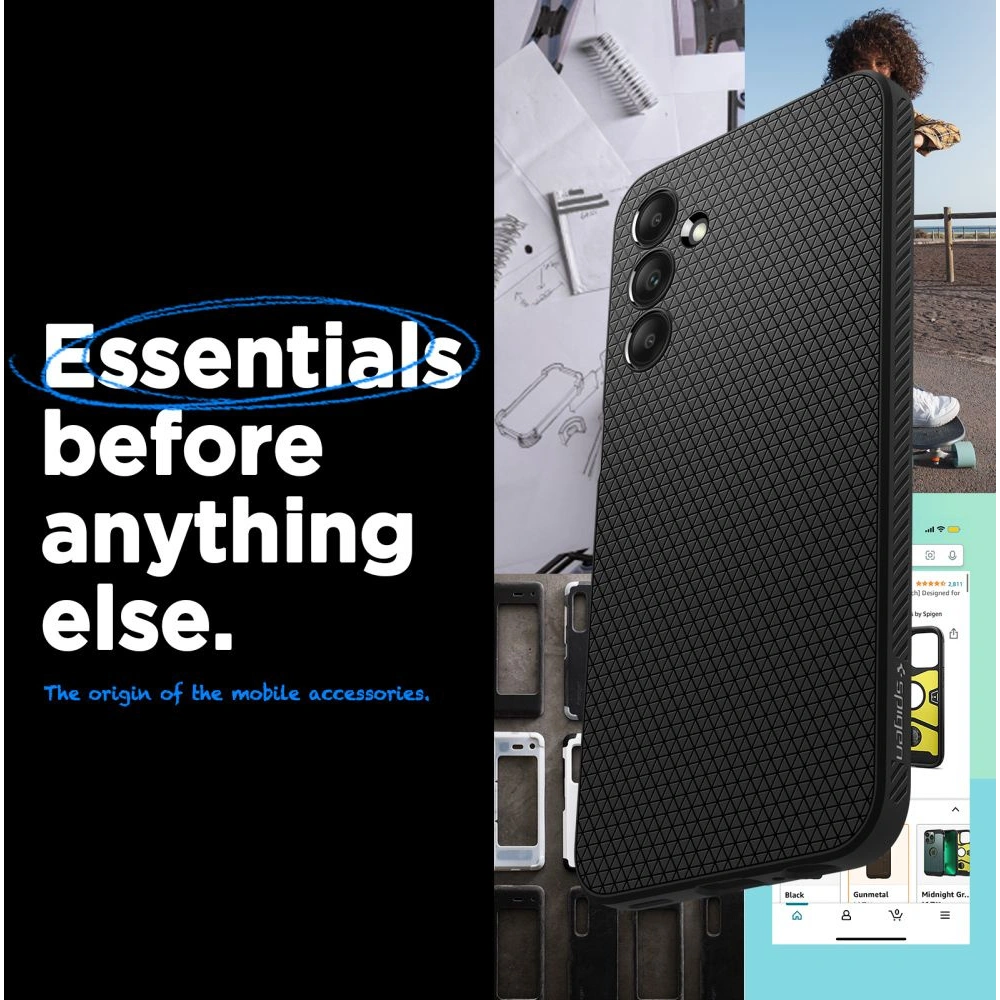 Hurtownia GSM - Etui Spigen Liquid Air Samsung Galaxy A15 4G / 5G Matte Black - SPN3299 - {ean13} - Hurt