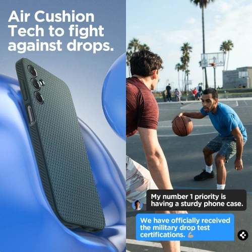 Etui Spigen Liquid Air Samsung Galaxy A15 4G / 5G Abyss Green