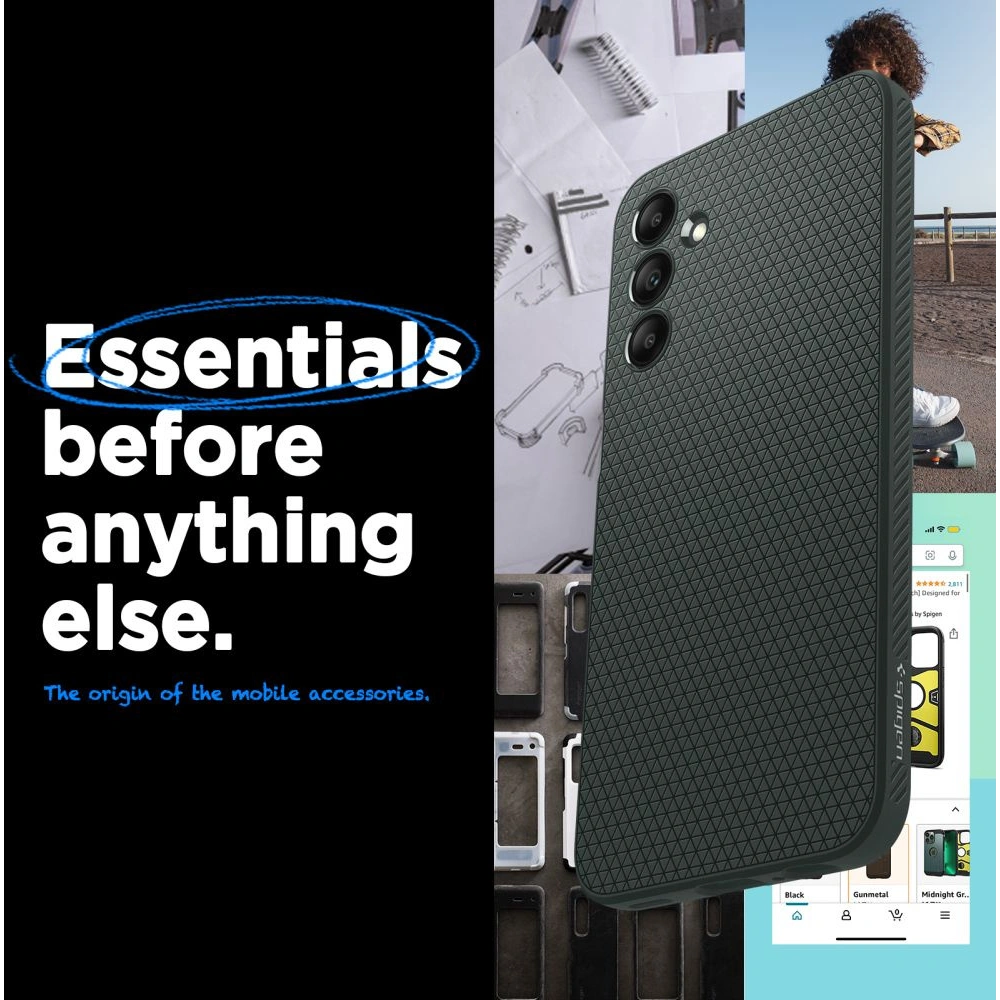 Hurtownia GSM - Case Spigen Liquid Air Samsung Galaxy A15 4G / 5G Abyssgrün - SPN3300 - {ean13} - Hurt