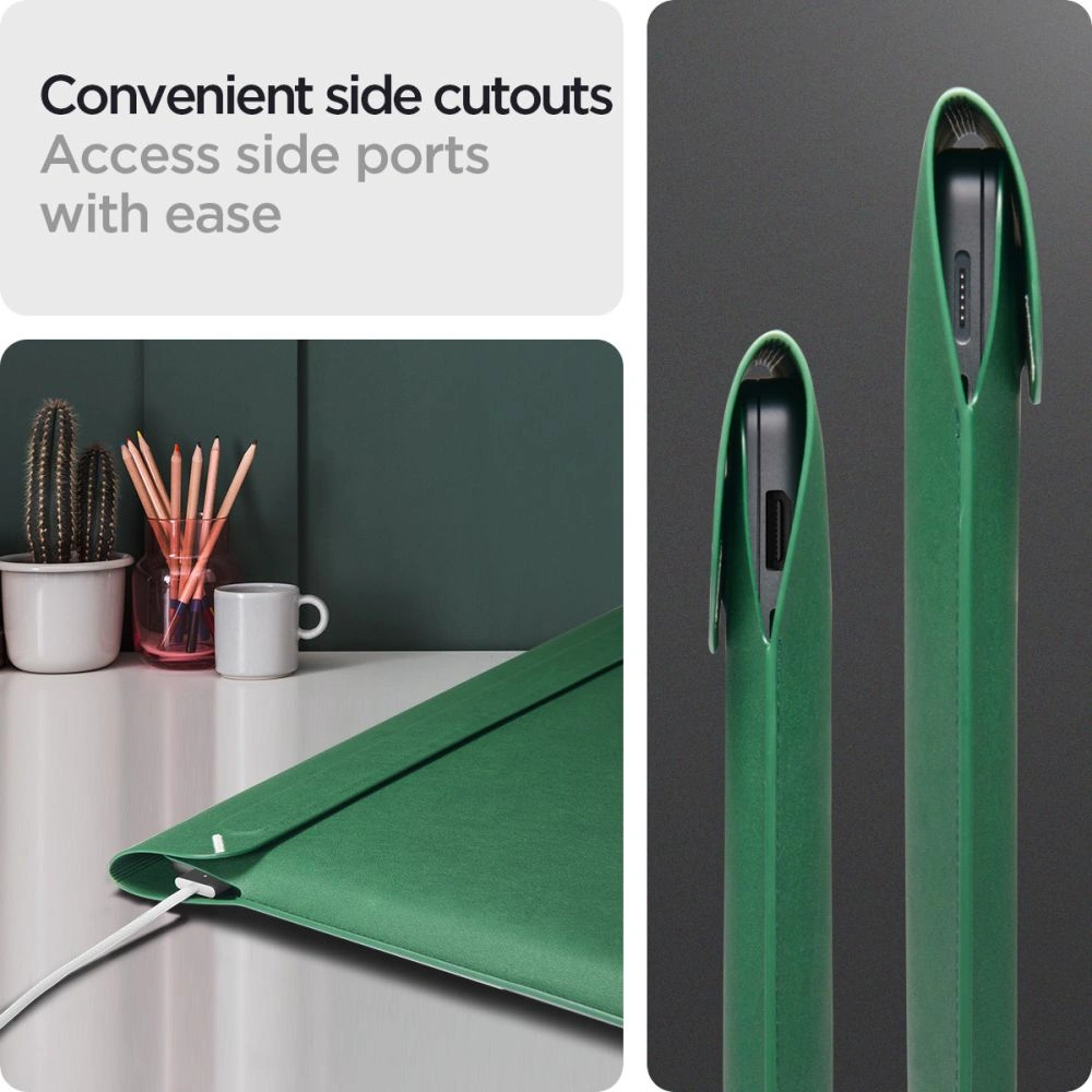 Hurtownia GSM - Wsuvka Spigen Valentinus Sleeve Laptop 13-14 Jeju Green - SPN3305 - {ean13} - Hurt