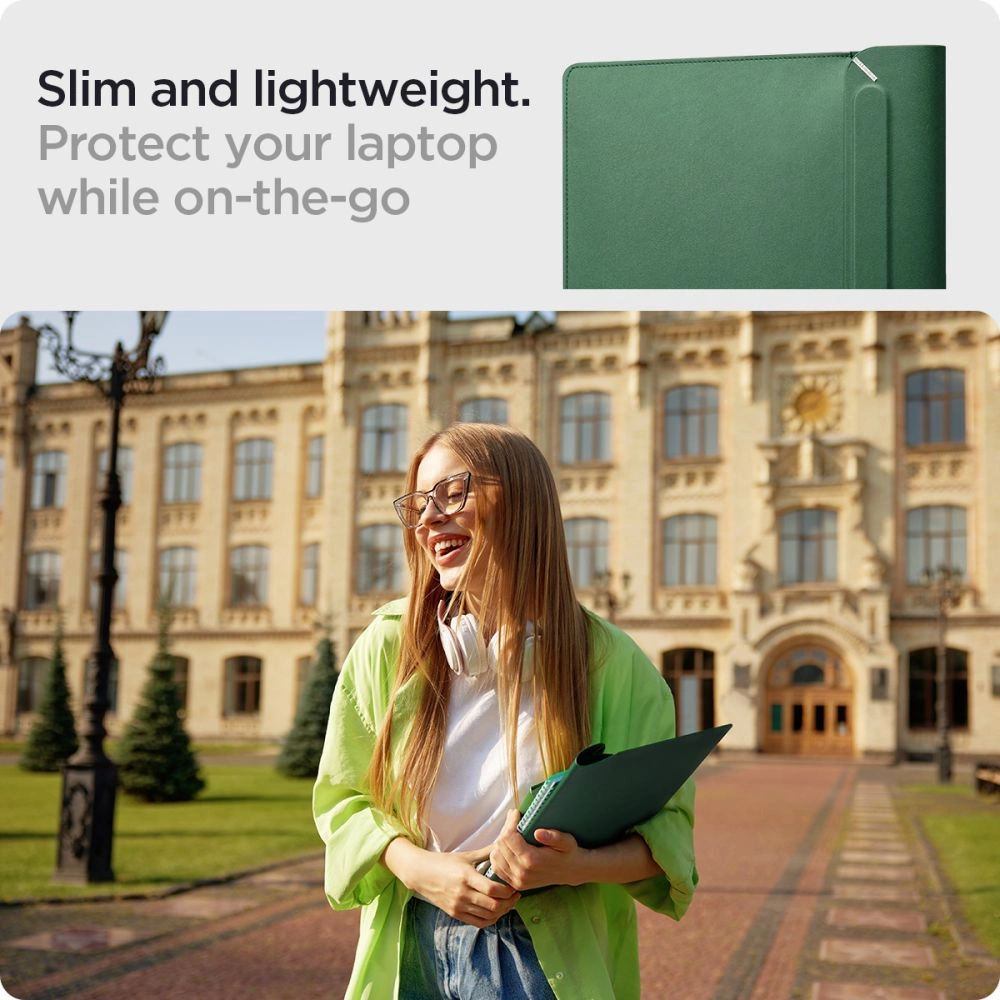 Hurtownia GSM - Wsuvó Spigen Valentinus Sleeve Laptop 13-14 Jeju Zöld - SPN3305 - {ean13} - Hurt