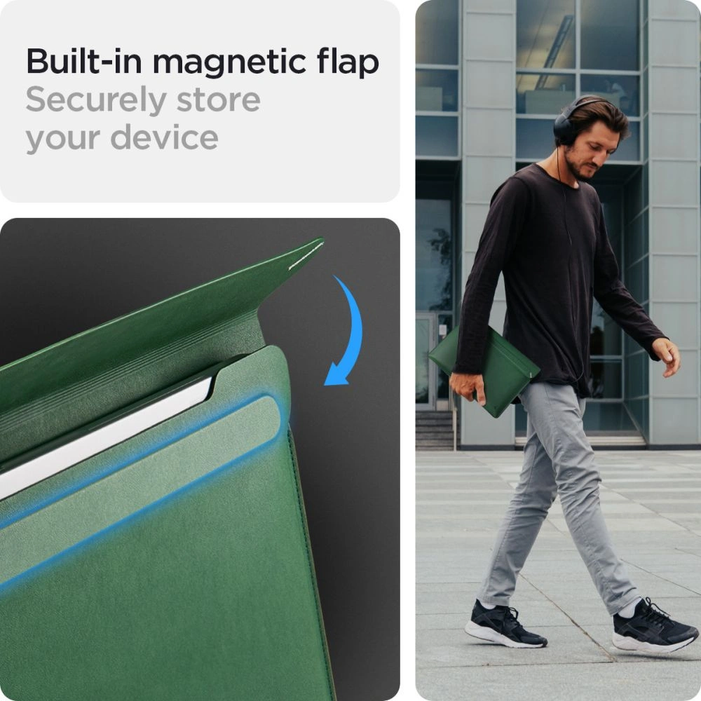 Hurtownia GSM - Wsuvó Spigen Valentinus Sleeve Laptop 13-14 Jeju Zöld - SPN3305 - {ean13} - Hurt