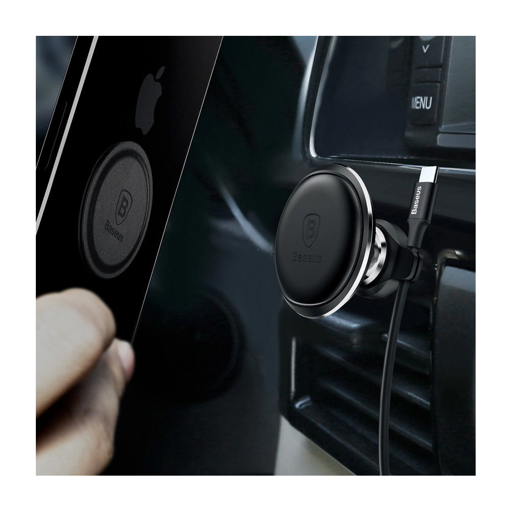 Wholesale Magnetic car holder for air vent Baseus C01 silver - BSU4844 - {ean13} - Hurt