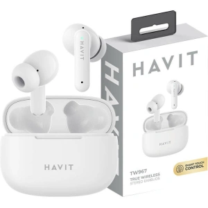 Hurtownia GSM - Sluchátka do uší TWS Havit TW967 Bluetooth 5.1 bílá - HVT268 - {ean13} - Hurt