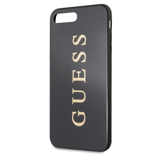 Etui Guess GUHCI8LTGGGBK Apple iPhone 7/8 Plus czarny/black hard case Classic Double Layer Glitter