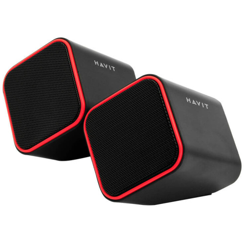 Havit Distributor - 6950676209365 - HVT276 - Havit HV-SK473 USB-A 2.0 speakers black-red - B2B homescreen