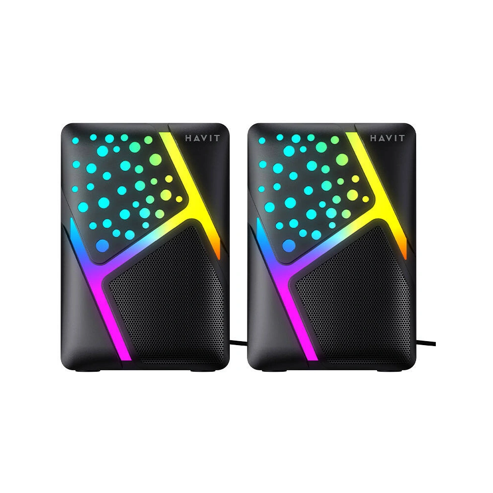 Hurtownia GSM - Reproduktor Havit SK763 mini jack 3.5mm RGB černé - HVT277 - {ean13} - Hurt