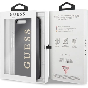 Hurtownia GSM - Etui Guess GUHCI8LTGGGBK Apple iPhone 7/8 Plus czarny/black hard case Classic Double Layer Glitter - GUE136BLK - {ean13} - Hurt