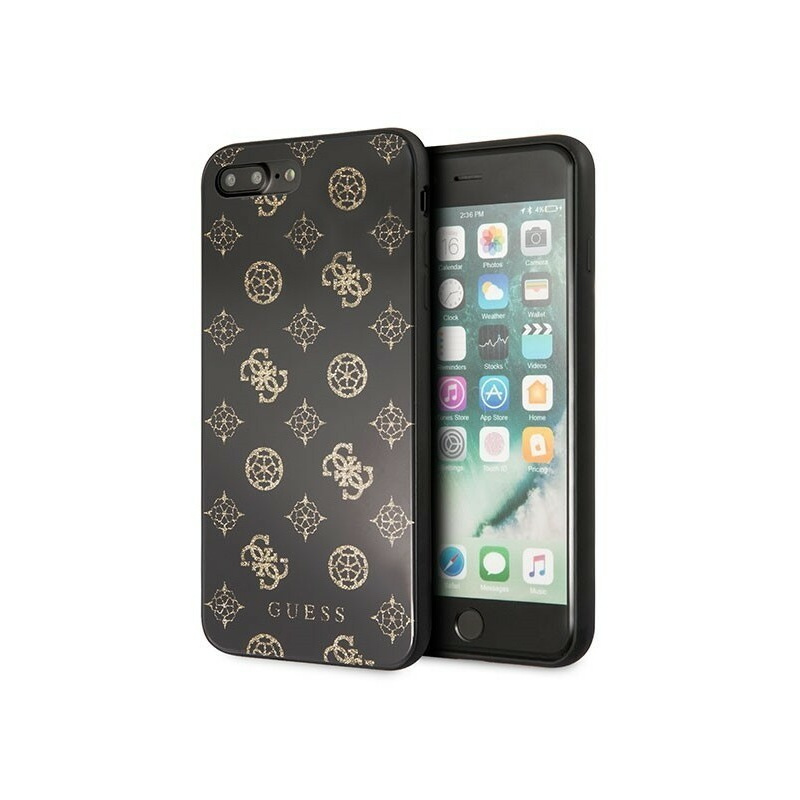 Hurtownia Guess - 3700740447994 - GUE137BLK - Etui Guess GUHCI8LTGGPBK Apple iPhone 7/8 Plus czarny/black hard case Peony G Double Layer Glitter - B2B homescreen