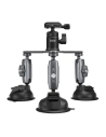 Telesin three-arm suction cup holder for phones and sports cameras