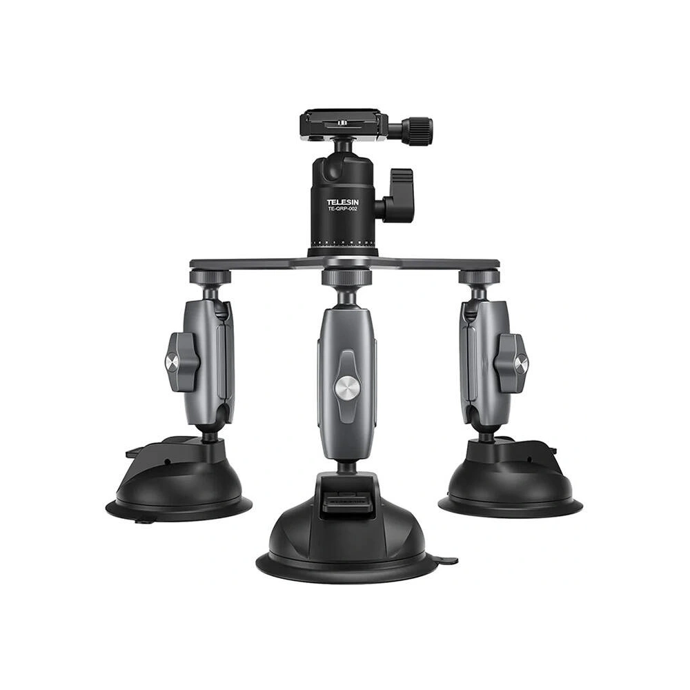Wholesale Telesin three-arm suction cup holder for phones and sports cameras - TLS150 - {ean13} - Hurt
