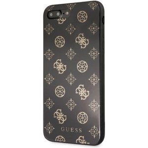 Hurtownia GSM - Etui Guess GUHCI8LTGGPBK Apple iPhone 7/8 Plus schwarz/schwarz hartes Gehäuse Peony G Doppelschicht Glitzer - GUE137BLK - {ean13} - Hurt