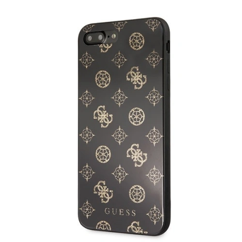 Etui Guess GUHCI8LTGGPBK Apple iPhone 7/8 Plus czarny/black hard case Peony G Double Layer Glitter