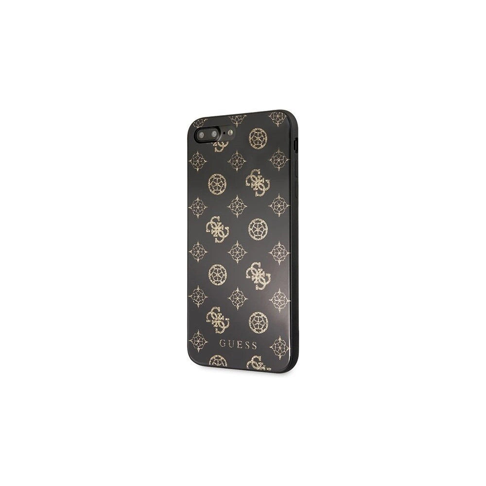 Wholesale Guess GUHCI8LTGGPBK iPhone 7/8 Plus black hard case Peony G Double Layer Glitter - GUE137BLK - {ean13} - Hurt