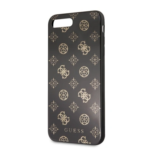 Etui Guess GUHCI8LTGGPBK Apple iPhone 7/8 Plus czarny/black hard case Peony G Double Layer Glitter