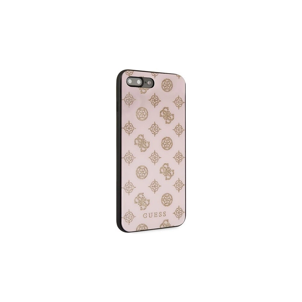 Hurtownia GSM - Etui Guess GUHCI8LTGGPLP Apple iPhone 7/8 Plus jasnoróżowy/light pink hard case Peony G Double Layer Glitter - GUE138PNK - {ean13} - Hurt