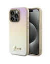 Etui Guess GUHCP14LPSAIRSD Apple iPhone 14 Pro hardcase Saffiano Iridescent Script auriu/gold