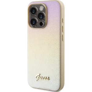 Hurtownia GSM - Etui Guess GUHCP14LPSAIRSD Apple iPhone 14 Pro hardcase Saffiano Iridescent Script auriu/gold - GUE3172 - {ean13} - Hurt