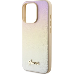 Hurtownia GSM - Etui Guess GUHCP14LPSAIRSD Apple iPhone 14 Pro hardcase Saffiano Iridescent Script auriu/gold - GUE3172 - {ean13} - Hurt