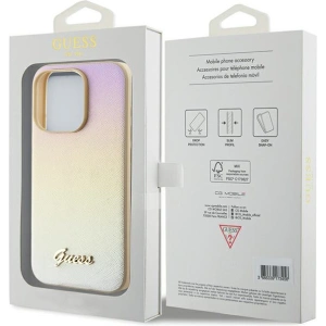 Hurtownia GSM - Etui Guess GUHCP14LPSAIRSD Apple iPhone 14 Pro hardcase Saffiano Iridescent Script auriu/gold - GUE3172 - {ean13} - Hurt