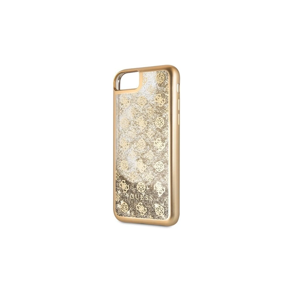 Hurtownia GSM - Etui Guess GUHCI8PEOLGGO Apple iPhone SE 2022/SE 2020/8/7 złoty /gold hard case 4G Peony Liquid Glitter - GUE139GLD - {ean13} - Hurt