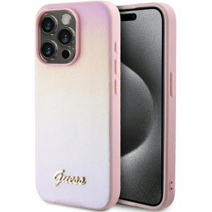 Hurtownia GSM - Etui Guess GUHCP14LPSAIRSP Apple iPhone 14 Pro hardcase Saffiano Iridescent Script roz/pink - GUE3173 - {ean13} - Hurt