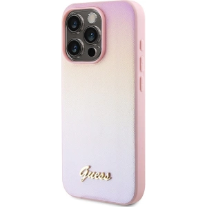Hurtownia GSM - Etui Guess GUHCP14LPSAIRSP Apple iPhone 14 Pro hardcase Saffiano Iridescent Script roz/pink - GUE3173 - {ean13} - Hurt
