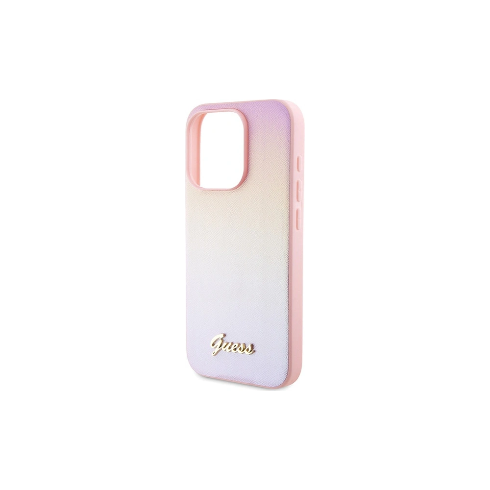Hurtownia GSM - Etui Guess GUHCP14LPSAIRSP Apple iPhone 14 Pro hardcase Saffiano Iridescent Script roz/pink - GUE3173 - {ean13} - Hurt
