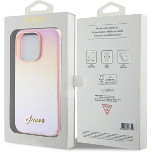 Hurtownia GSM - Etui Guess GUHCP14LPSAIRSP Apple iPhone 14 Pro hardcase Saffiano Iridescent Script roz/pink - GUE3173 - {ean13} - Hurt