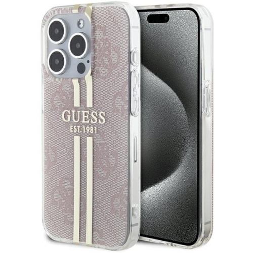 Hurtownia Guess - 3666339223090 - GUE3174 - Etui Guess GUHCP14XH4PSEGP Apple iPhone 14 Pro Max hardcase IML 4G Gold Stripe różowy/pink - B2B homescreen