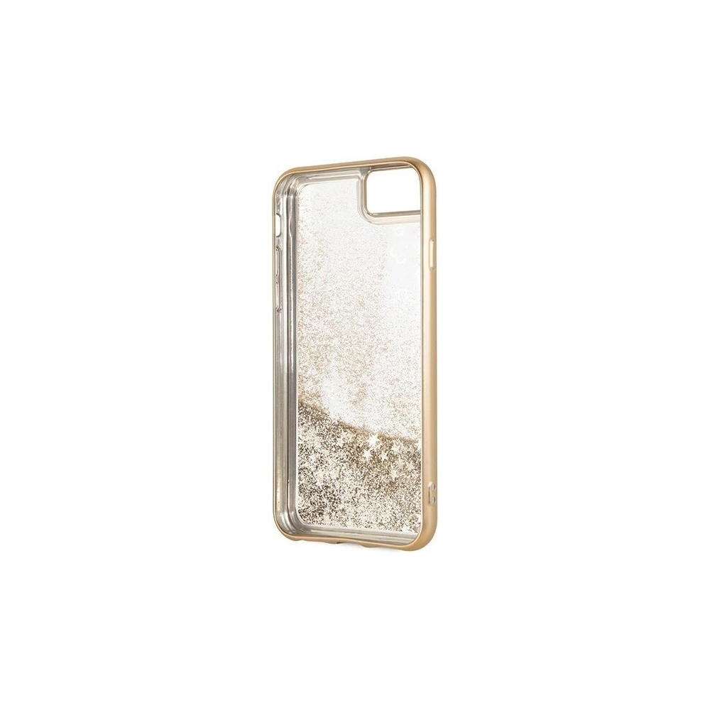 Hurtownia GSM - Etui Guess GUHCI8PEOLGGO Apple iPhone SE 2022/SE 2020/8/7 złoty /gold hard case 4G Peony Liquid Glitter - GUE139GLD - {ean13} - Hurt