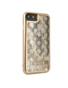 Wholesale Guess GUHCI8PEOLGGO Apple iPhone SE 2022/SE 2020/8/7 gold hard case 4G Peony Liquid Glitter - GUE139GLD - {ean13} - Hurt