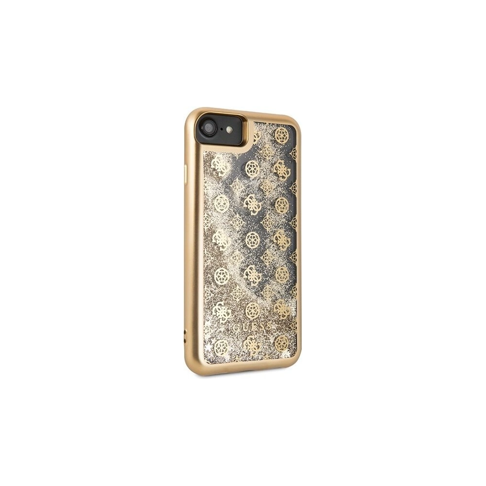 Hurtownia GSM - Etui Guess GUHCI8PEOLGGO Apple iPhone SE 2022/SE 2020/8/7 złoty /gold hard case 4G Peony Liquid Glitter - GUE139GLD - {ean13} - Hurt