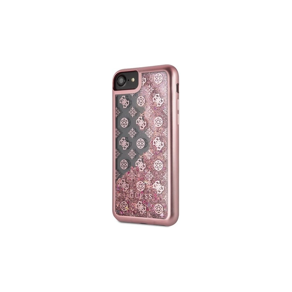Hurtownia GSM - Etui Guess GUHCI8PEOLGPI Apple iPhone SE 2022/SE 2020/8/7 różowy /pink hard case 4G Peony Liquid Glitter - GUE140PNK - {ean13} - Hurt