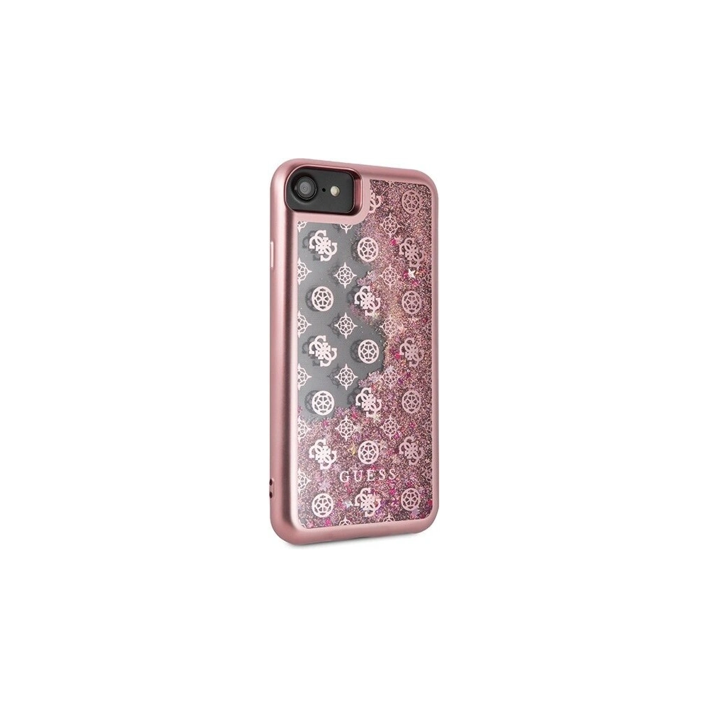 Hurtownia GSM - Etui Guess GUHCI8PEOLGPI Apple iPhone SE 2022/SE 2020/8/7 różowy /pink hard case 4G Peony Liquid Glitter - GUE140PNK - {ean13} - Hurt