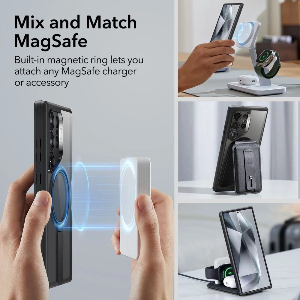 Hurtownia GSM - Case ESR Flickstand Boost HaloLock Samsung Galaxy S24 Ultra Frosted Clear - ESR759 - {ean13} - Hurt