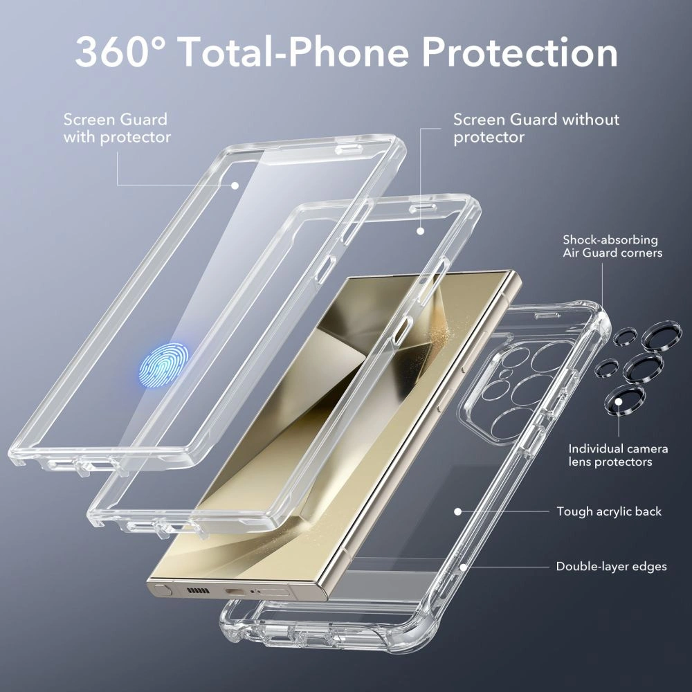 Hurtownia GSM - Etui ESR Armor Kickstand Samsung Galaxy S24 Ultra Čiré - ESR760 - {ean13} - Hurt