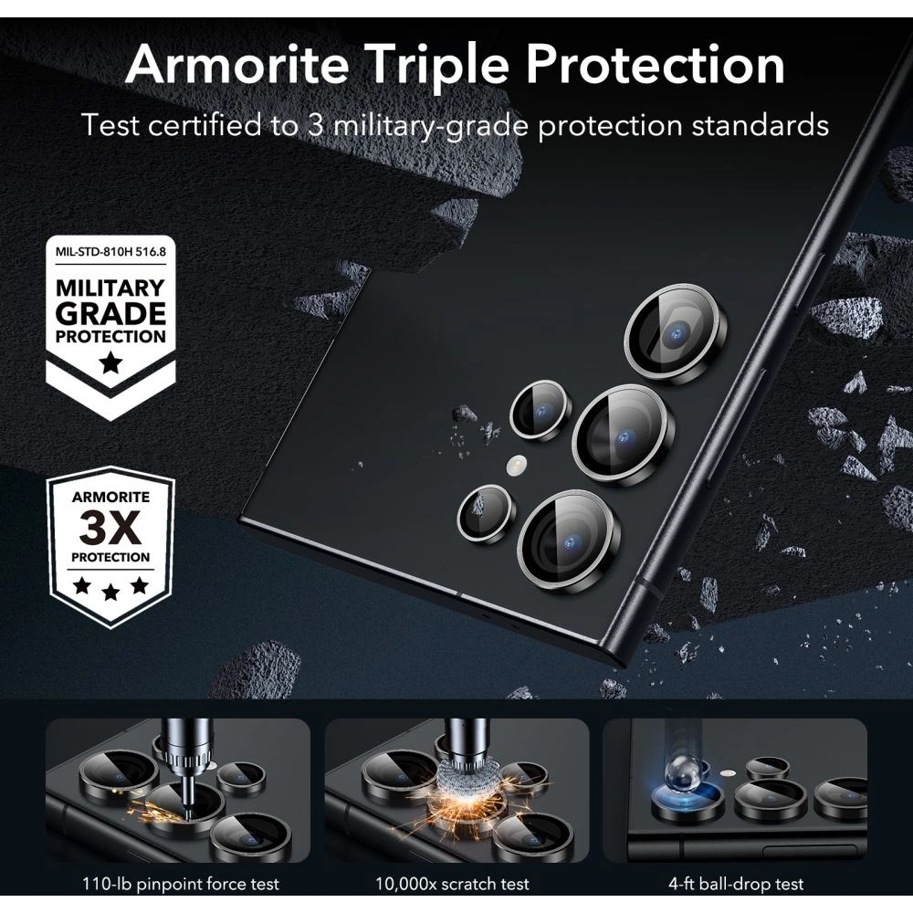 Hurtownia GSM - Nakladă ESR Camera Protector Samsung Galaxy S24 Ultra Negru - ESR761 - {ean13} - Hurt