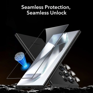 Sticlă securizată + pentru obiectivele aparatului ESR Protector Set Samsung Galaxy S24 Ultra Clear [2+1 PACK]