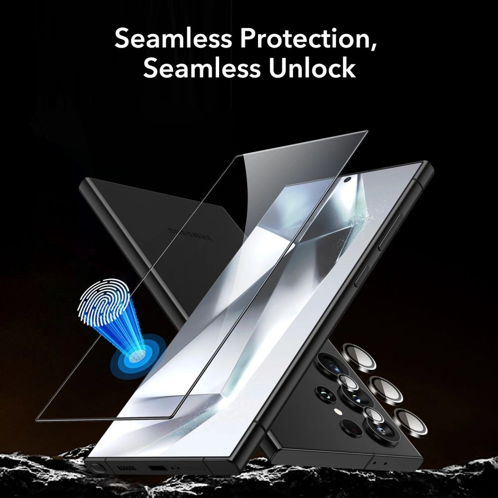 Hurtownia GSM - Sticlă securizată + pentru obiectivele aparatului ESR Protector Set Samsung Galaxy S24 Ultra Clear [2+1 PACK] - ESR763 - {ean13} - Hurt