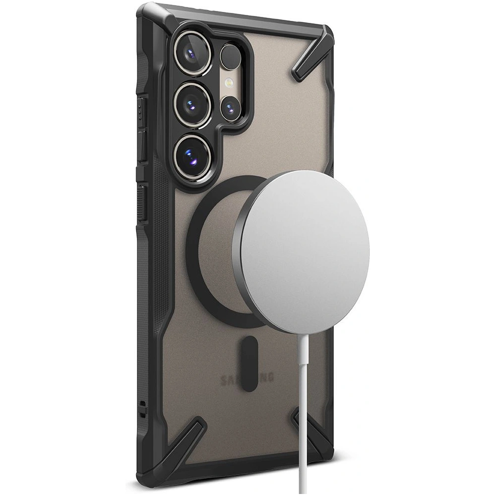 Hurtownia GSM - Etui Ringke Fusion-X Magnetic MagSafe Samsung Galaxy S24 Ultra Negru Mat - RGK1933 - {ean13} - Hurt