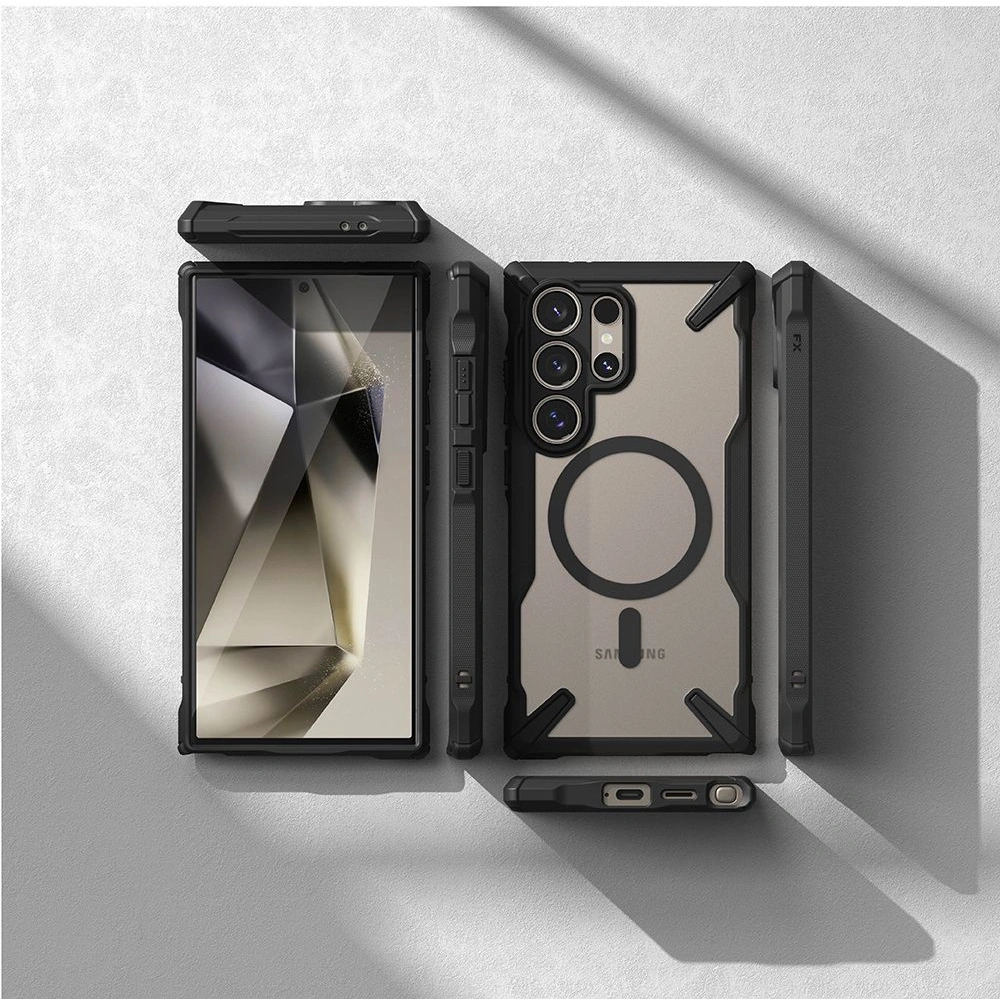 Hurtownia GSM - Etui Ringke Fusion-X Magnetic MagSafe Samsung Galaxy S24 Ultra Negru Mat - RGK1933 - {ean13} - Hurt