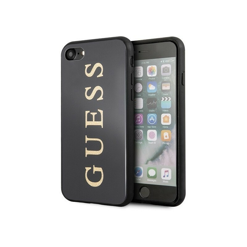 Hurtownia Guess - 3700740447789 - GUE142BLK - Etui Guess GUHCI8TGGGBK Apple iPhone SE 2022/SE 2020/8/7 czarny /black hard case Classic Double Layer Glitter - B2B homescreen