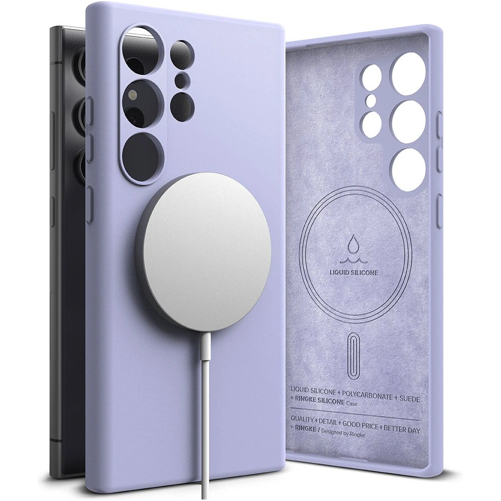 Hurtownia GSM - Case Ringke Silikon Magnetisch MagSafe Samsung Galaxy S24 Ultra Lavendel - RGK1936 - {ean13} - Hurt