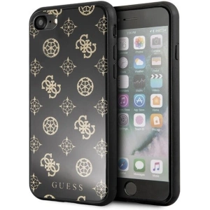 Etui Guess GUHCI8TGGPBK Apple iPhone SE 2022/SE 2020/8/7 czarny /black hard case Peony G Double Layer Glitter